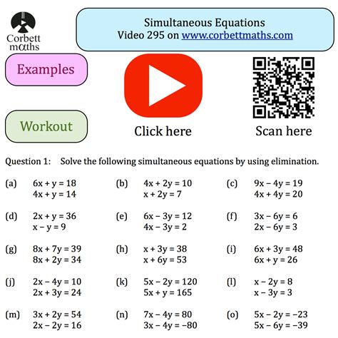 A possible implementation of a <b>simultaneous</b> <b>equation</b> solver (or equivalently an integral <b>equation</b> solver) is discussed. . Corbettmaths simultaneous equations linear and nonlinear